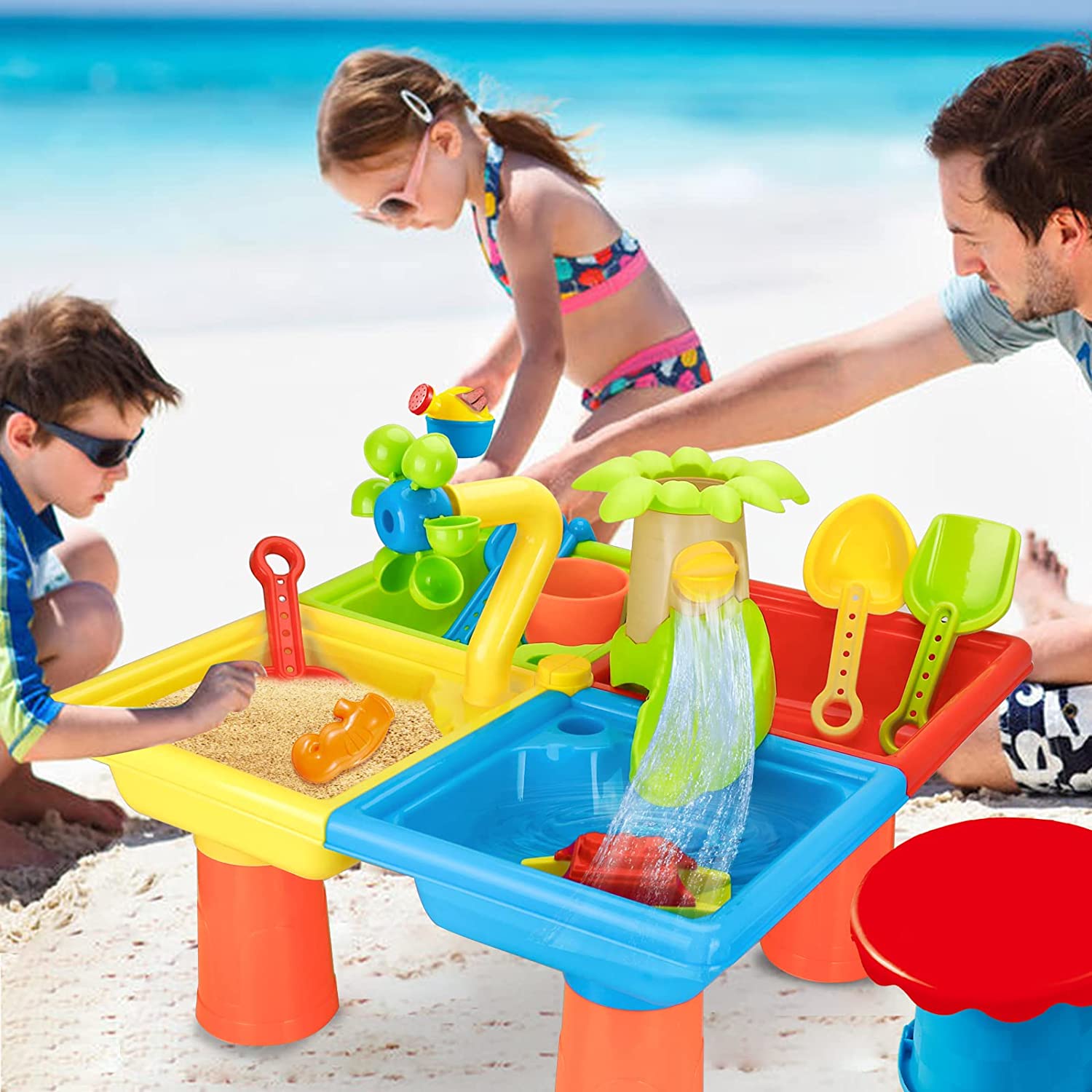 Kids Outdoor Water Table - Stół plażowy z piaskiem zabawki dzieci