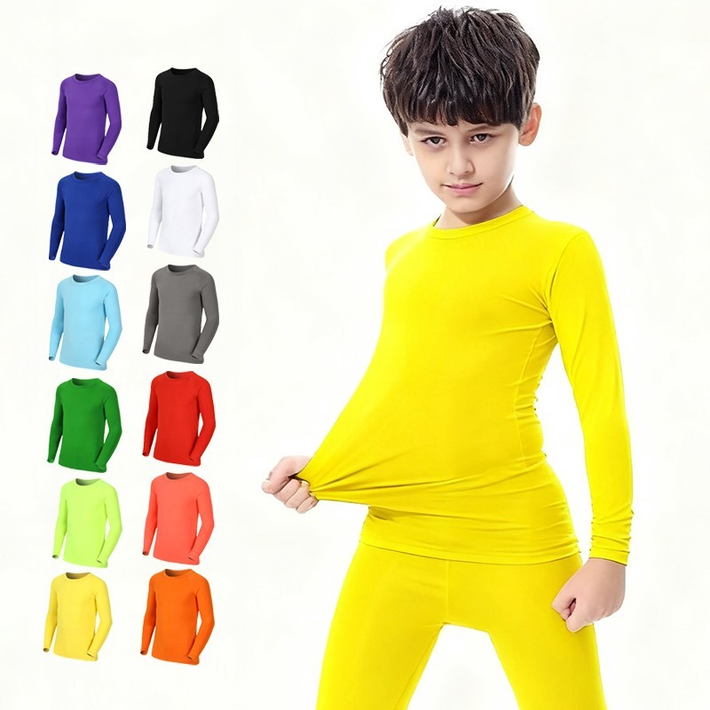 Kids Outdoor Outfit - Dzieci Chłopiec Dziewczynka Bieganie Długa Koszulka