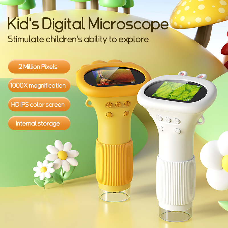 Kids Outdoor Videos - 2.0 Cal Mini mikroskop kieszonkowy 1000X