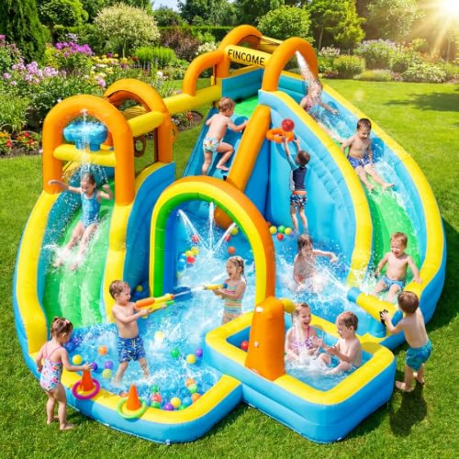 Kids Outdoor Inflatable Water Slide - Nadmuchiwany park wodny na zewnątrz dla