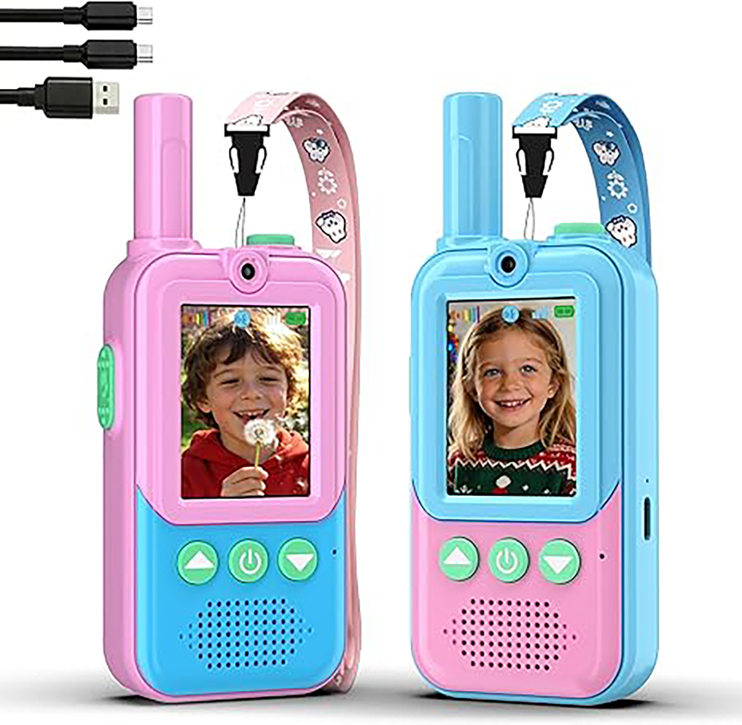 Kids Outdoor Videos - Akumulatorowe zestawy walkie-talkie dla dzieci z