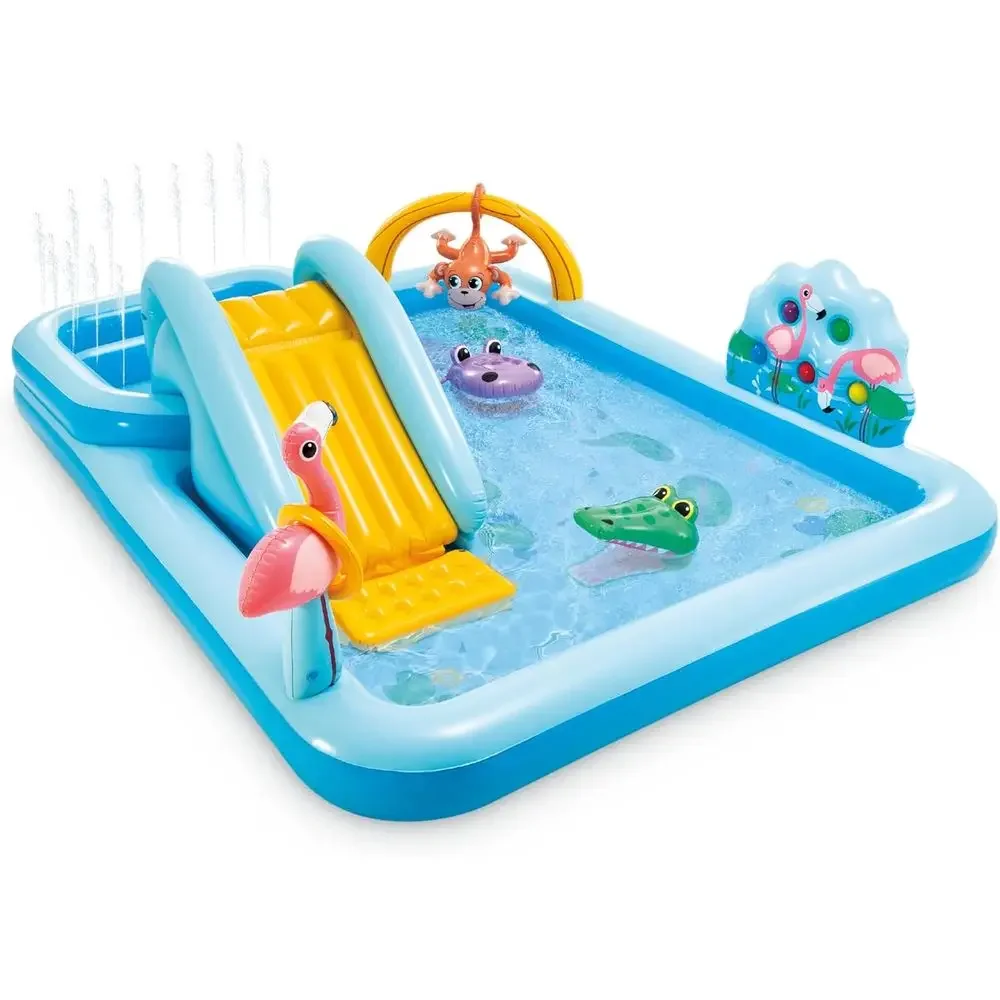 Kids Outdoor Inflatable Water Slide - Nadmuchiwane centrum zabaw Jungle Adventure z
