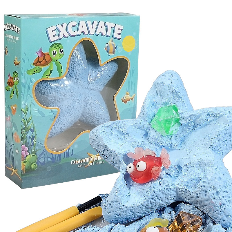 Kids Outdoor Excavator - Zestaw do kopania kamieni szlachetnych Starfish