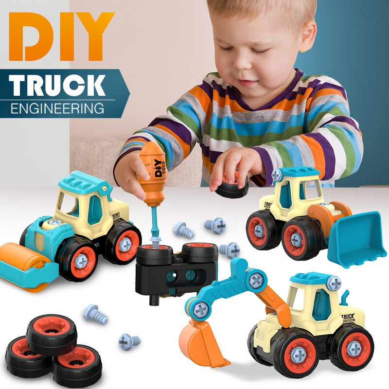 Kids Outdoor Excavator - Nakrętka Demontaż Załadunek Rozładunek Ciężarówka inżynieryjna