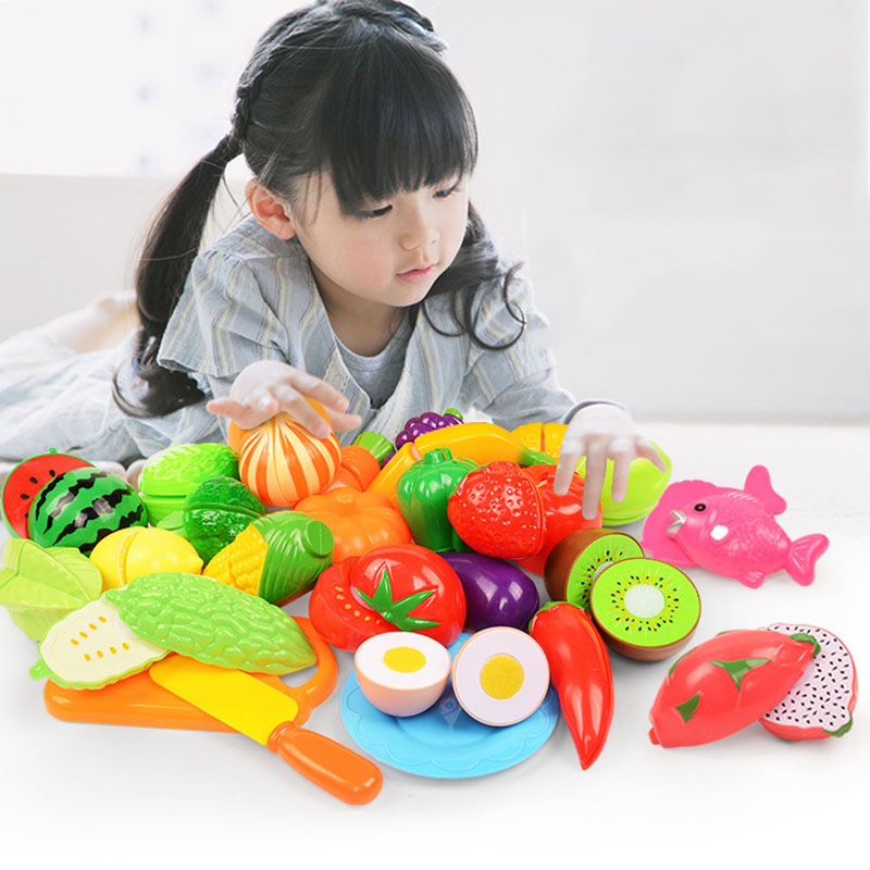 Kids Outdoor Kitchen Set - Zestaw zabawek do krojenia owoców i