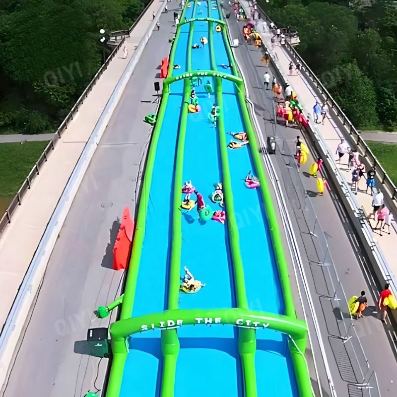 Kids Outdoor Inflatable Water Slide - Komercyjna, gigantyczna dmuchana zjeżdżalnia wodna -
