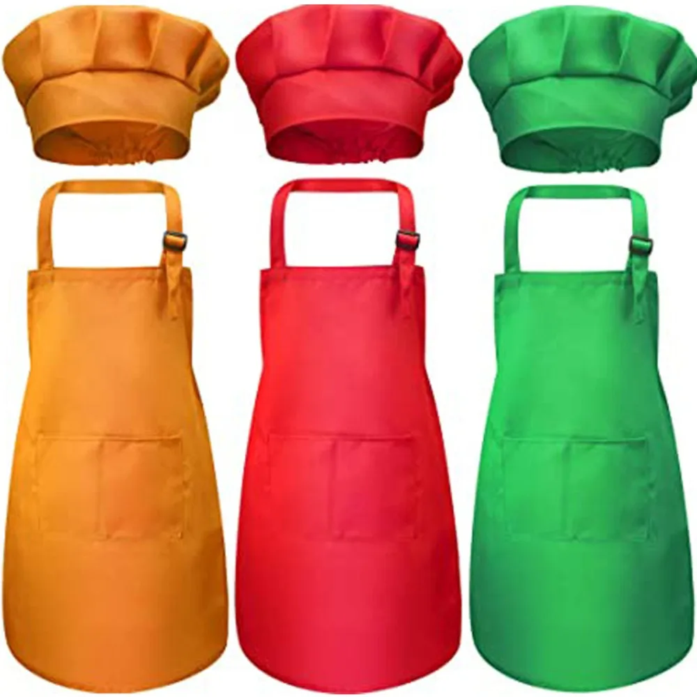 Kids Outdoor Kitchen Set - Dziecięcy fartuch kuchenny z kieszenią z