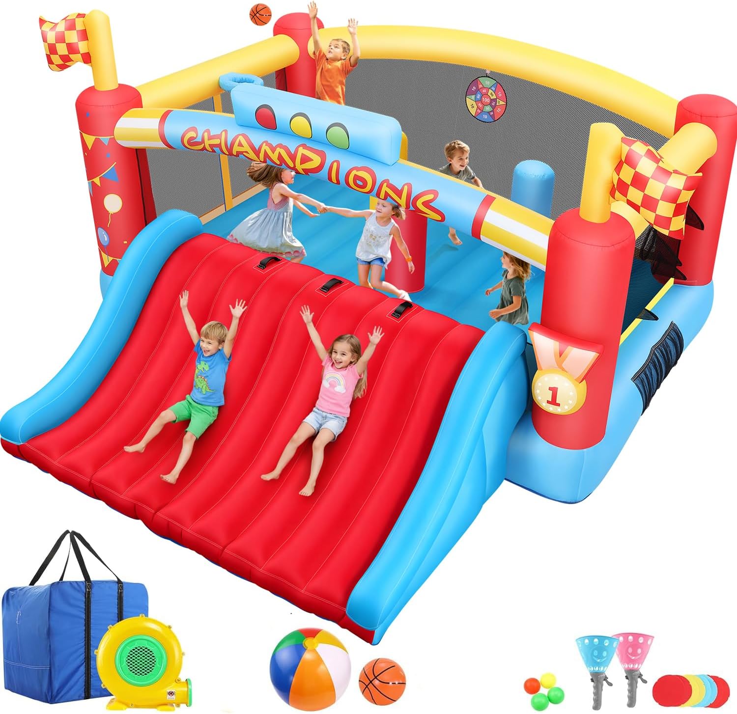 Outdoor Games For Kids - Duży dmuchany zamek do skakania dla