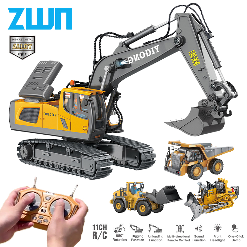 Kids Outdoor Excavator - ZWN 2.4G zdalnie sterowana koparka wywrotka