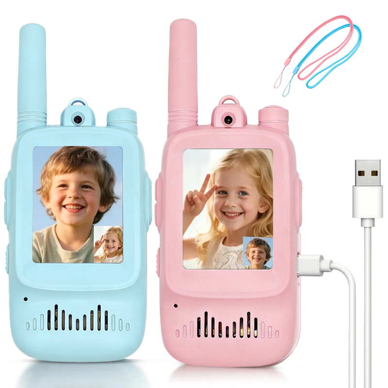 Kids Outdoor Videos - 2 szt. dziecięcych krótkofalówek z funkcją