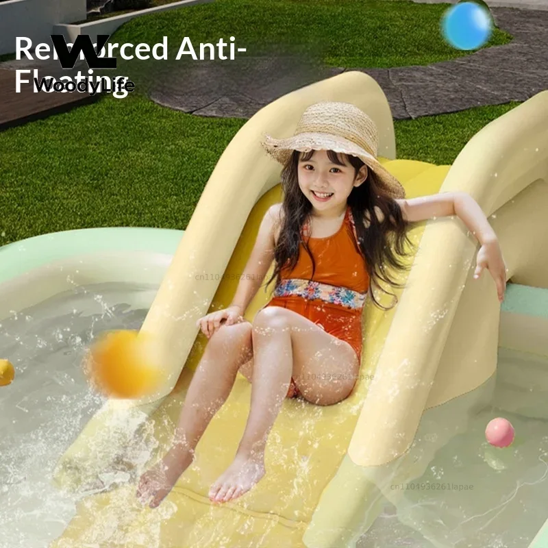 Duży dmuchany basen rodzinny d – Kids Outdoor Inflatable Water Slide recenzja i cena