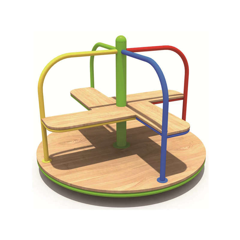 Drewniana karuzela z konikami  – Kids Outdoor Merry Go Round recenzja i cena