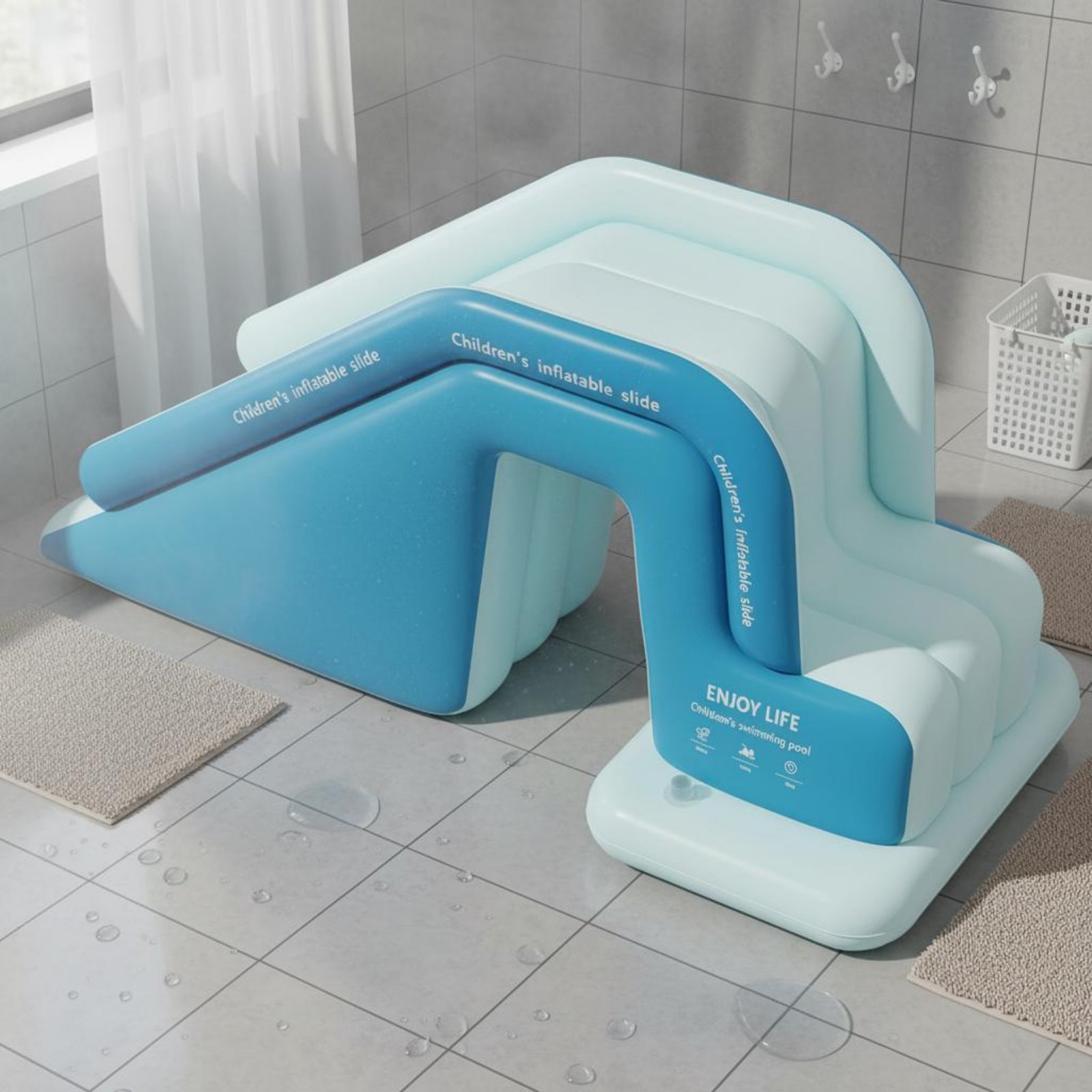 Nadmuchiwana zjeżdżalnia do ba – Kids Outdoor Inflatable Water Slide recenzja i cena