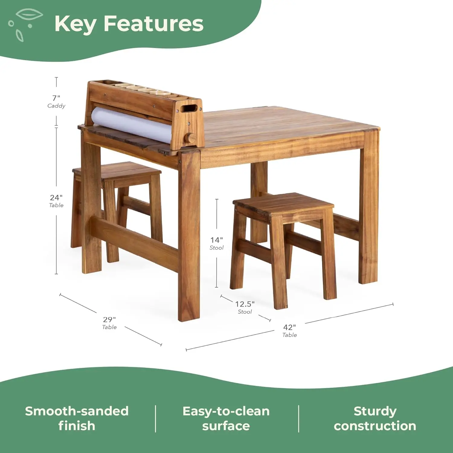 Zestaw stolika i stołków do pr – Kids Outdoor Wooden Table recenzja i cena