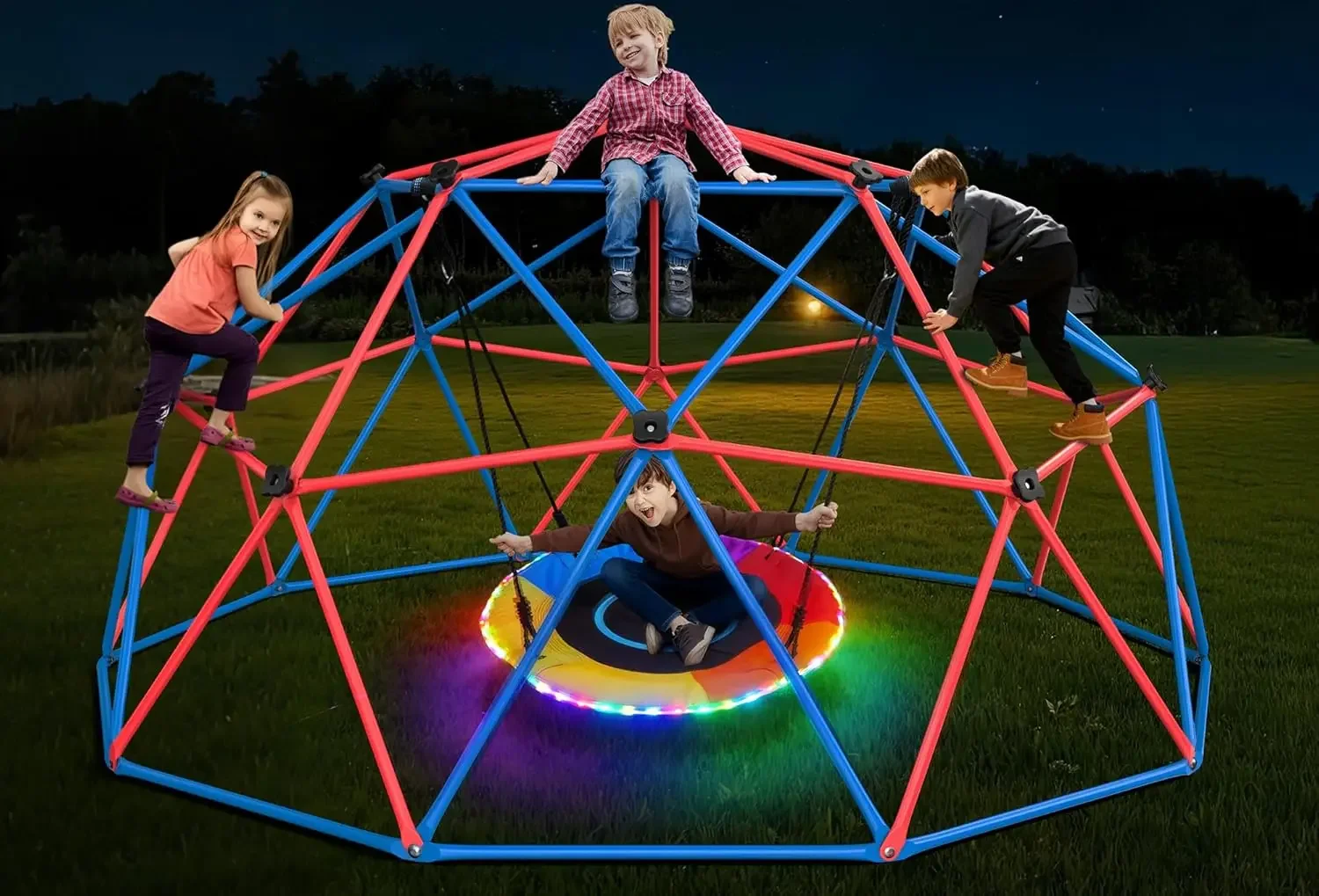 Zestaw huśtawek Hapfan Climbin – Kids Outdoor Jungle Gym recenzja i cena