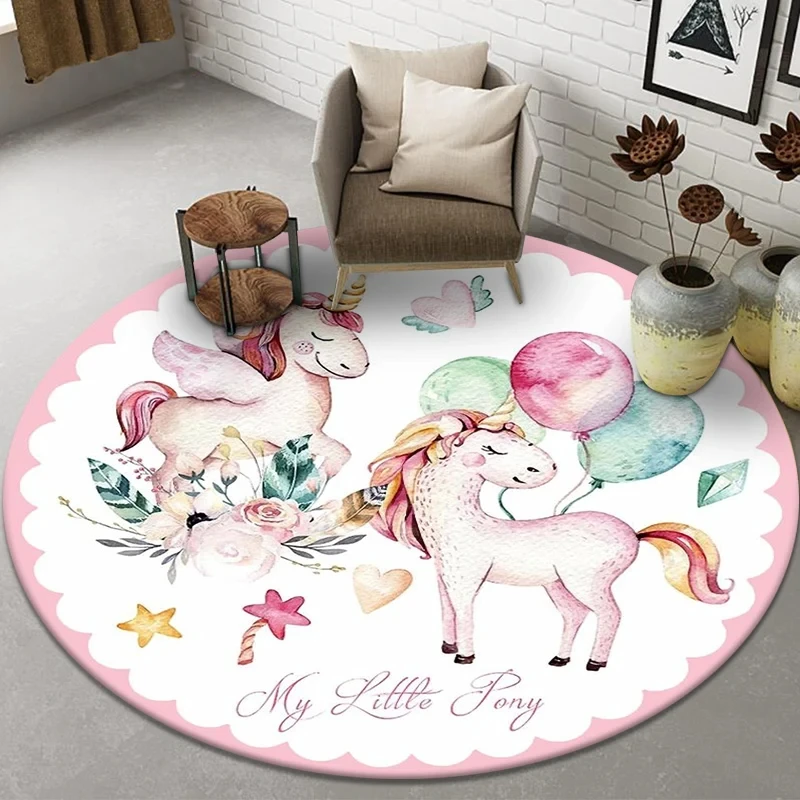 Okrągły dywan z jednorożcem z  – Kids Unicorn Outdoor Chair recenzja i cena