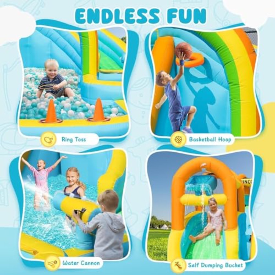 Nadmuchiwany park wodny na zew – Kids Outdoor Inflatable Water Slide recenzja i cena