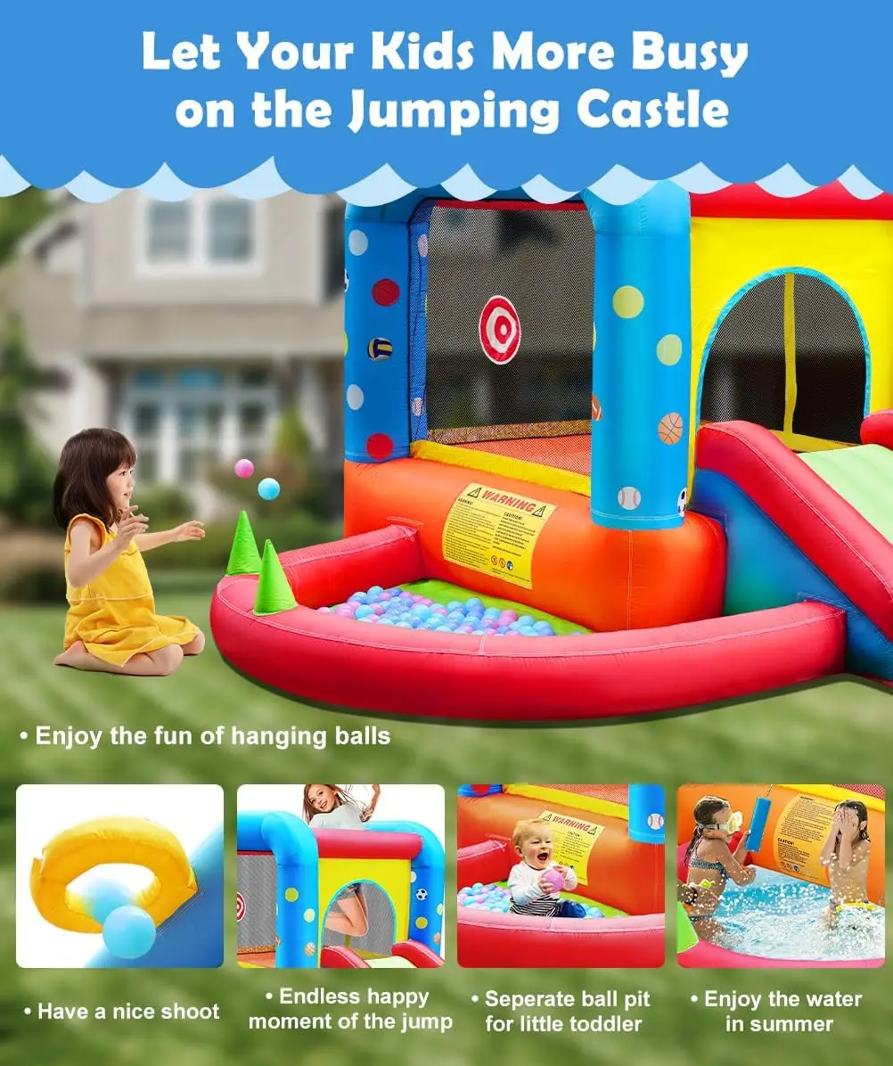 Nadmuchiwany zamek do skakania – Kids Outdoor Inflatable Water Slide recenzja i cena