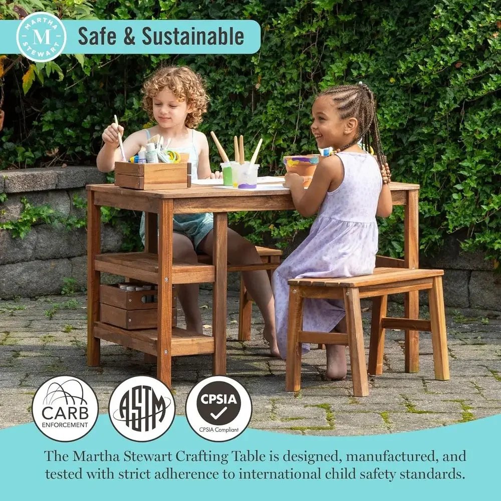 Zestaw mebli ogrodowych dla dz – Kids Outdoor Wooden Table recenzja i cena