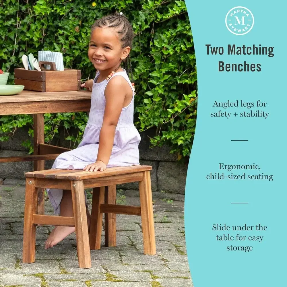 Zestaw mebli ogrodowych dla dz – Kids Outdoor Wooden Table recenzja i cena