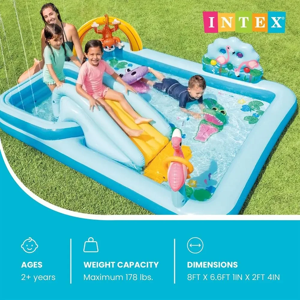 Nadmuchiwane centrum zabaw Jun – Kids Outdoor Inflatable Water Slide recenzja i cena