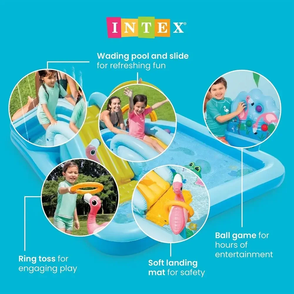Nadmuchiwane centrum zabaw Jun – Kids Outdoor Inflatable Water Slide recenzja i cena