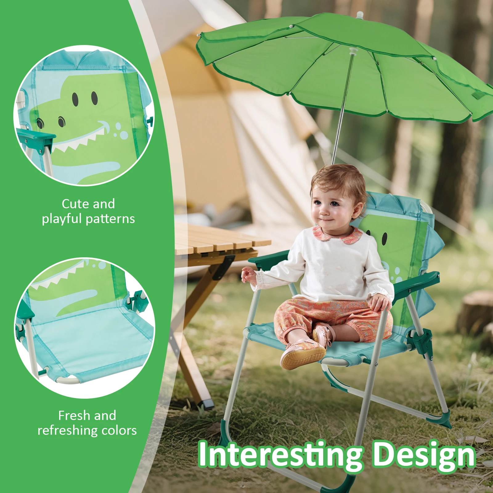Składane krzesło plażowe dla d – Kids Outdoor Lounge Chair recenzja i cena