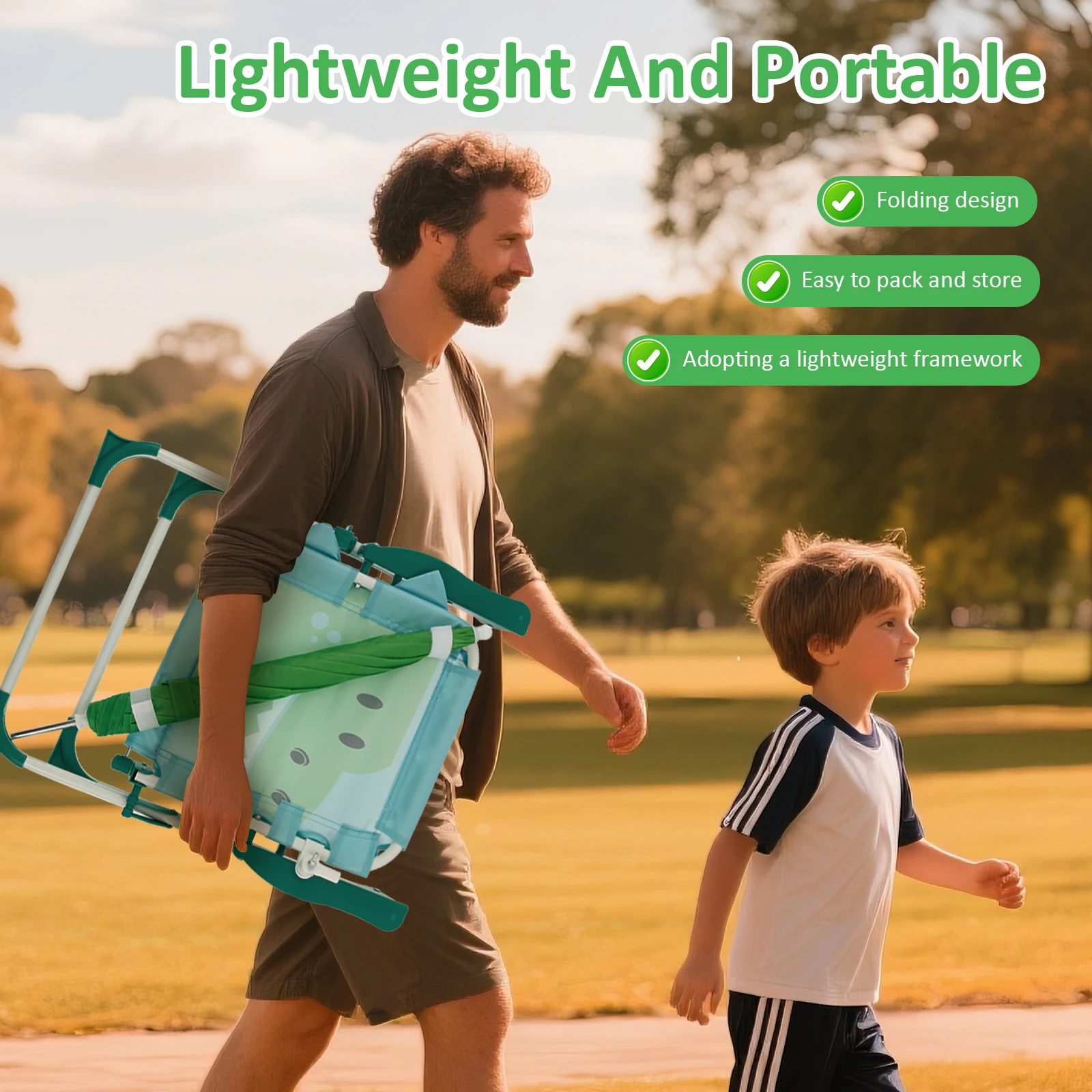 Składane krzesło plażowe dla d – Kids Outdoor Lounge Chair recenzja i cena