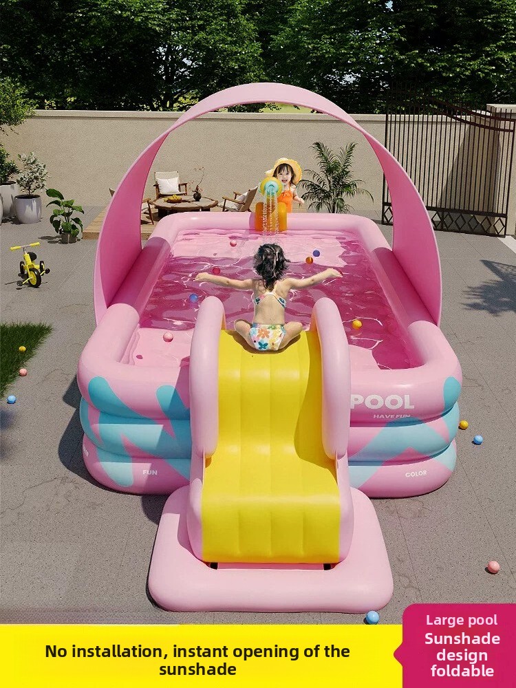 Nadmuchiwany basen z zadaszeni – Kids Outdoor Inflatable Water Slide recenzja i cena