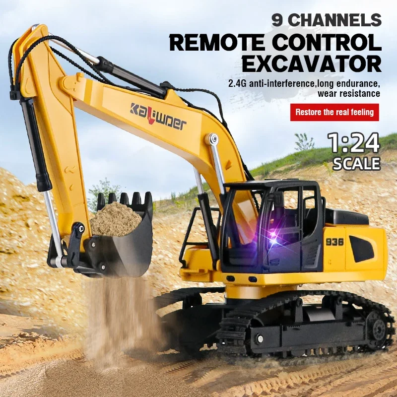 Huina Rc Excavator 1/24 9Ch Zd – Kids Outdoor Excavator recenzja i cena