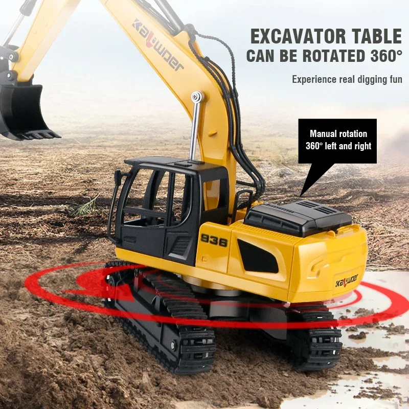Huina Rc Excavator 1/24 9Ch Zd – Kids Outdoor Excavator recenzja i cena