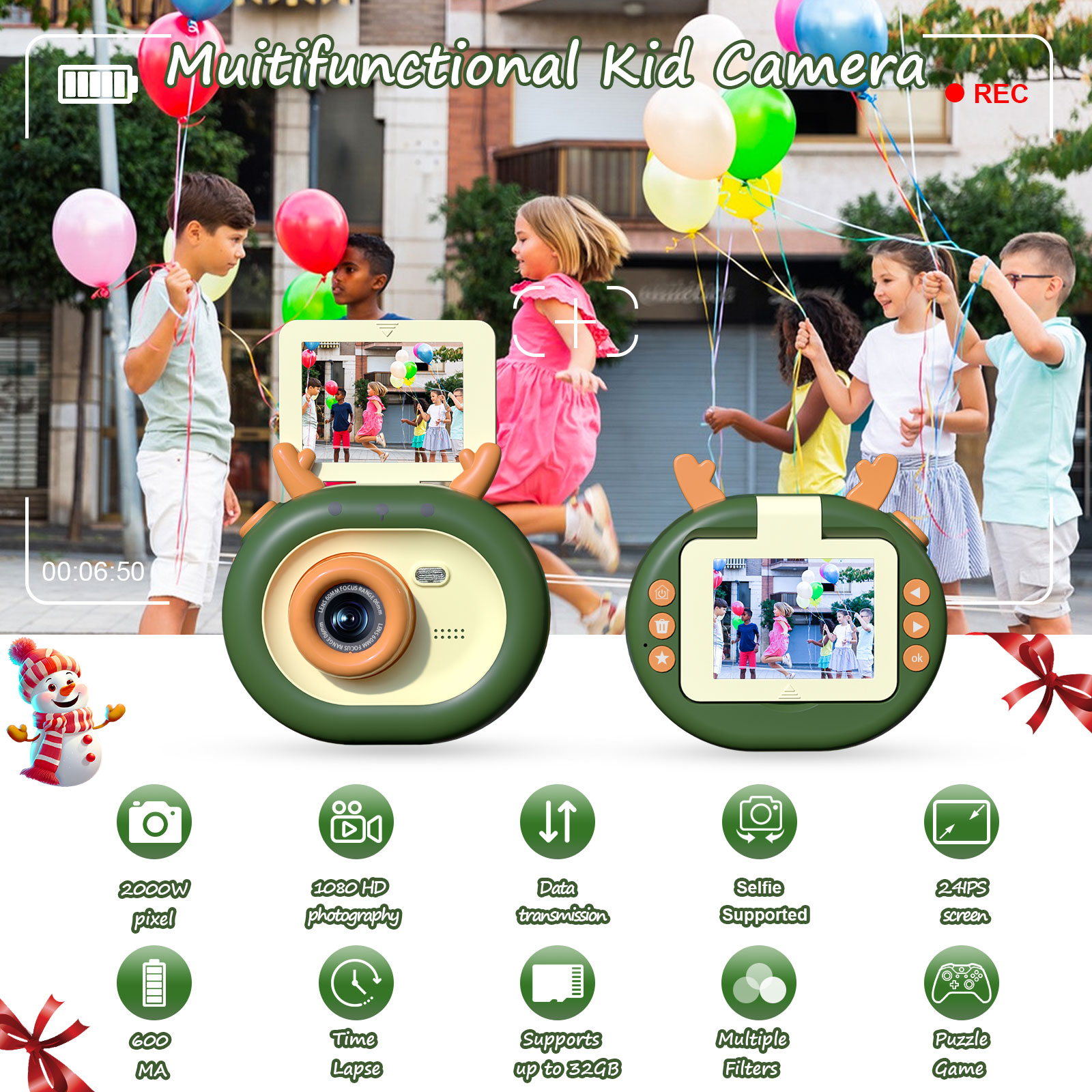 Cyfrowa kamera dla dzieci, zab – Kids Outdoor Videos recenzja i cena