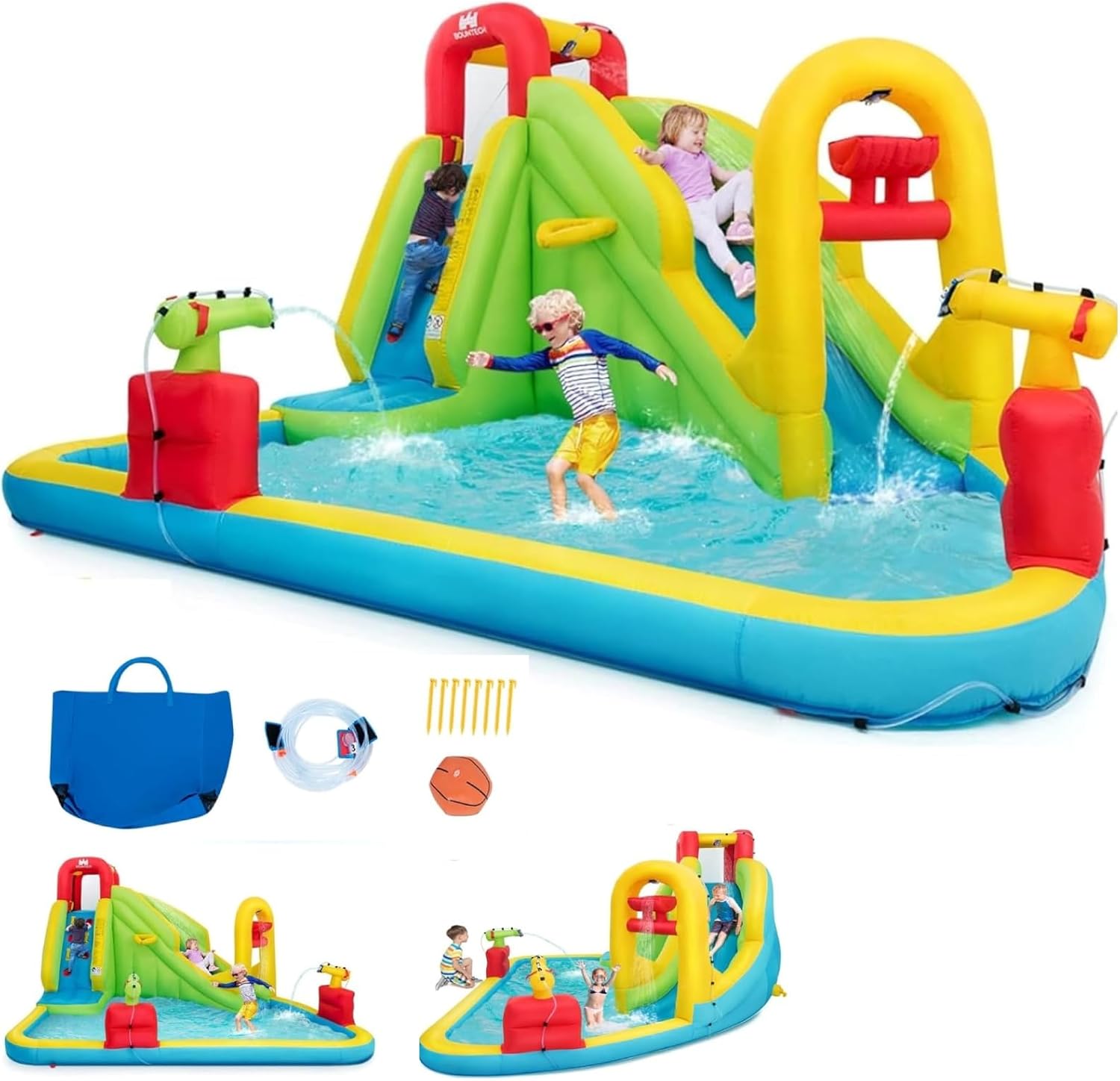 Mega Dmuchany Park Wodny dla D – Kids Outdoor Inflatable Water Slide recenzja i cena
