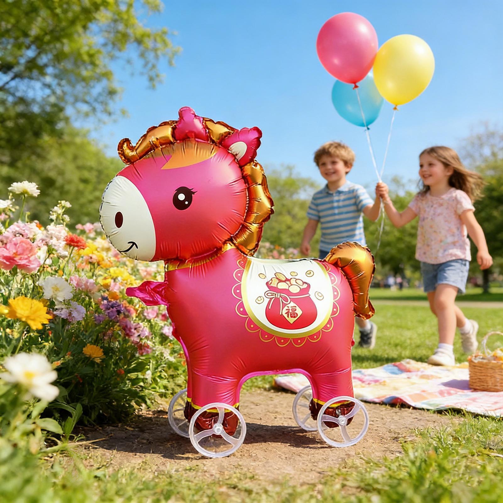 Balony w kształcie koni, dmuch – Kids Outdoor Yard recenzja i cena