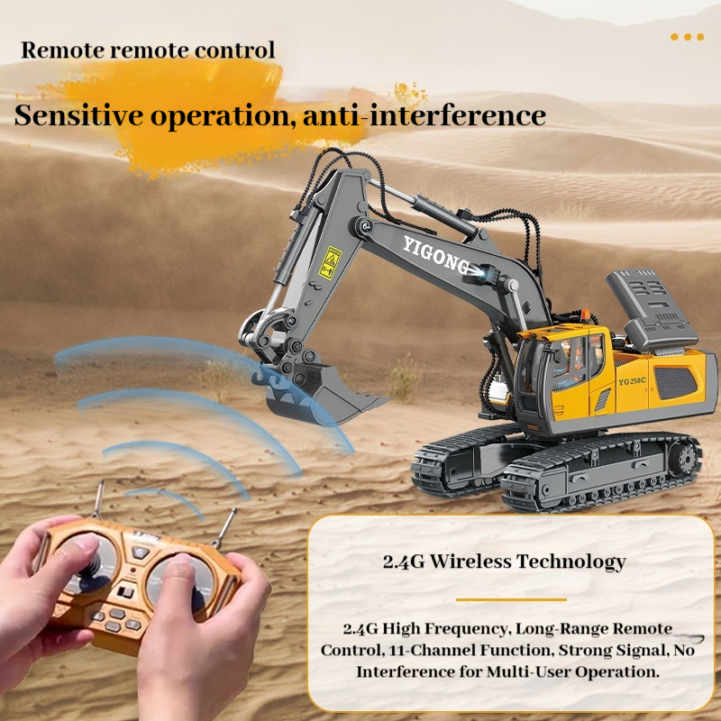 YIGONG Stopowy zdalnie sterowa – Kids Outdoor Excavator recenzja i cena