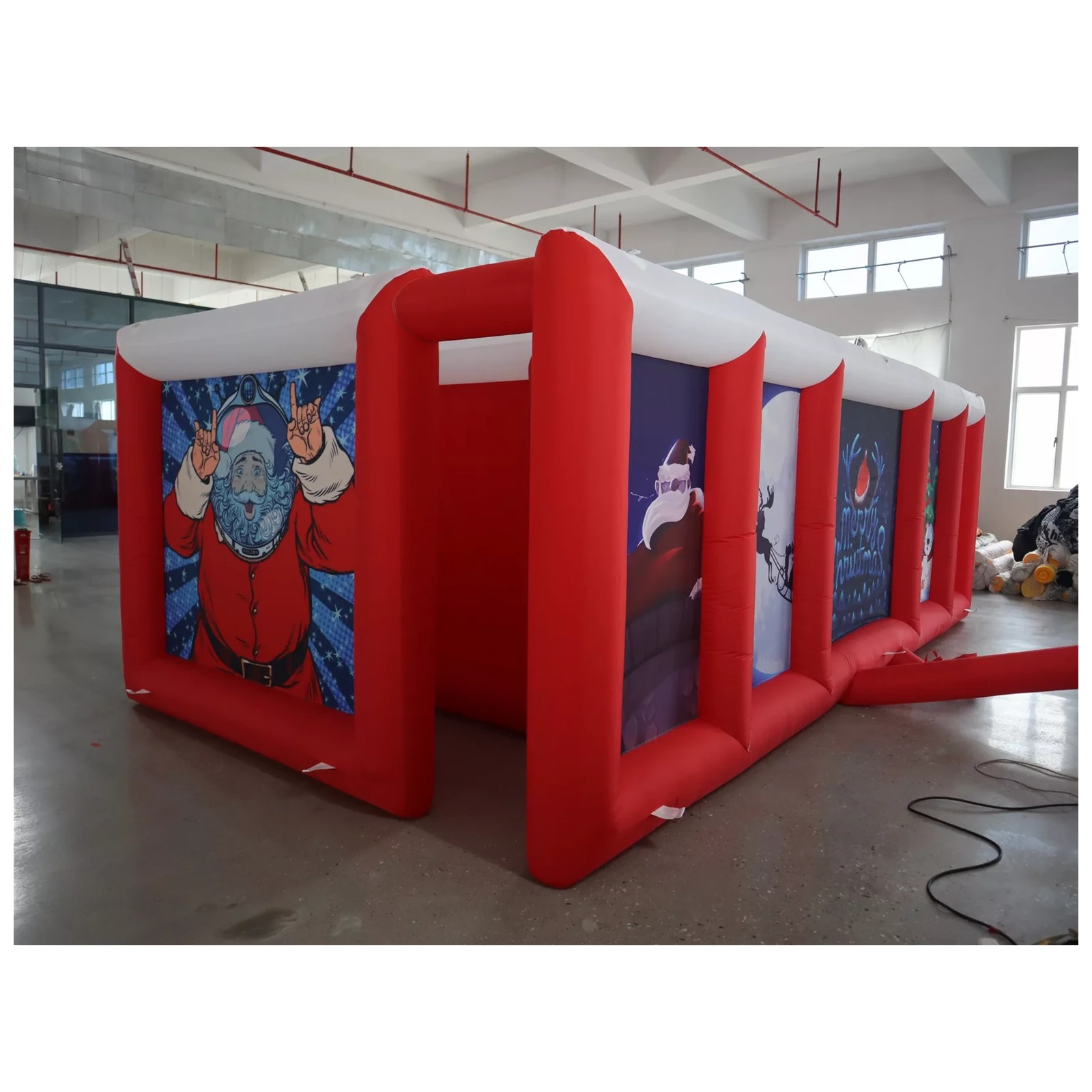 Duży czerwono-biały dmuchany l – Outdoor Games For Kids recenzja i cena