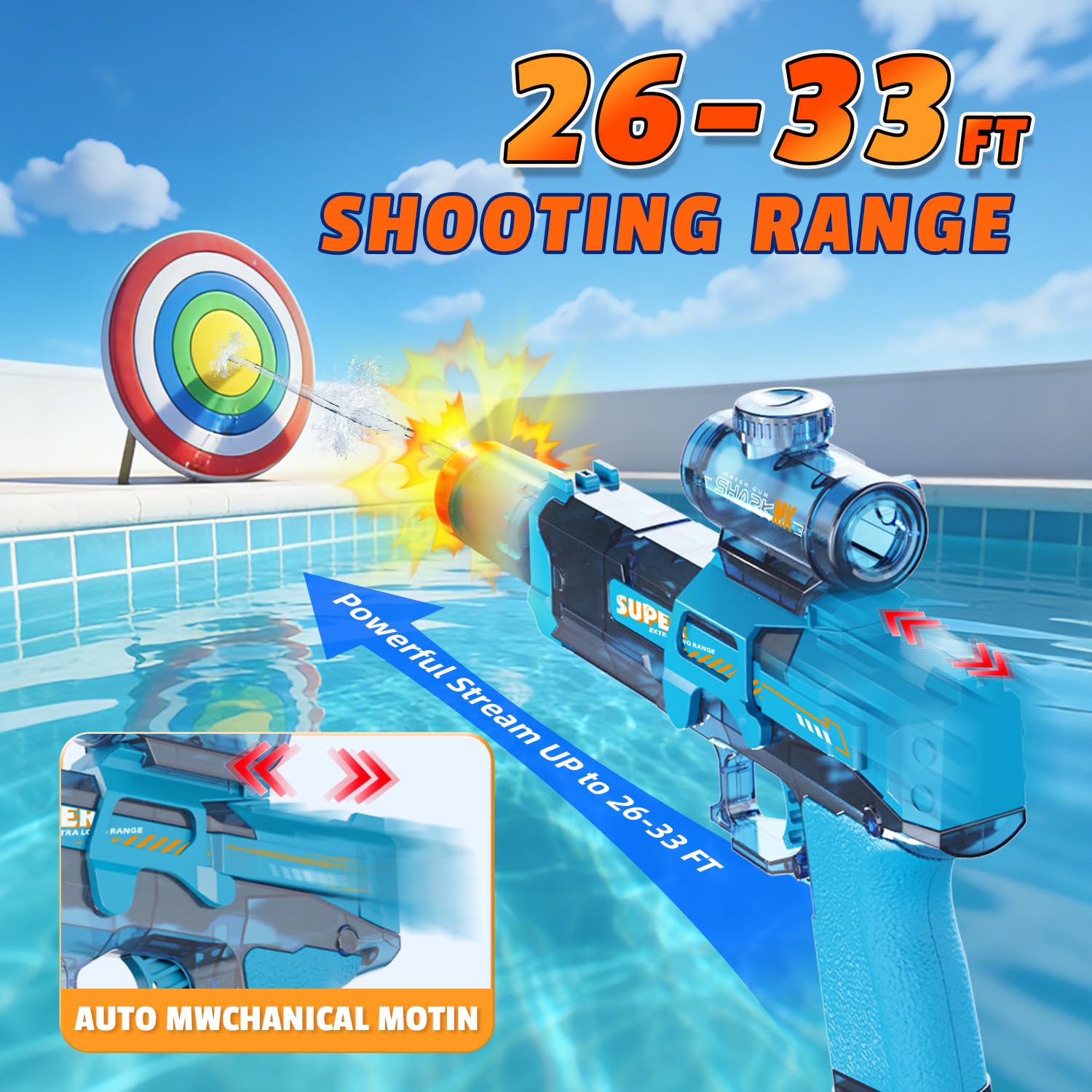 Elektryczny pistolet na wodę d – Water Gun Soaker recenzja i cena
