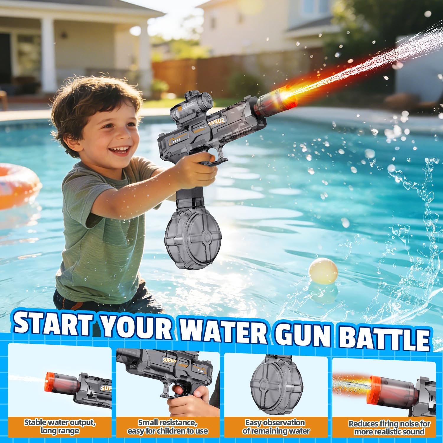 Elektryczny pistolet na wodę d – Water Gun Soaker recenzja i cena