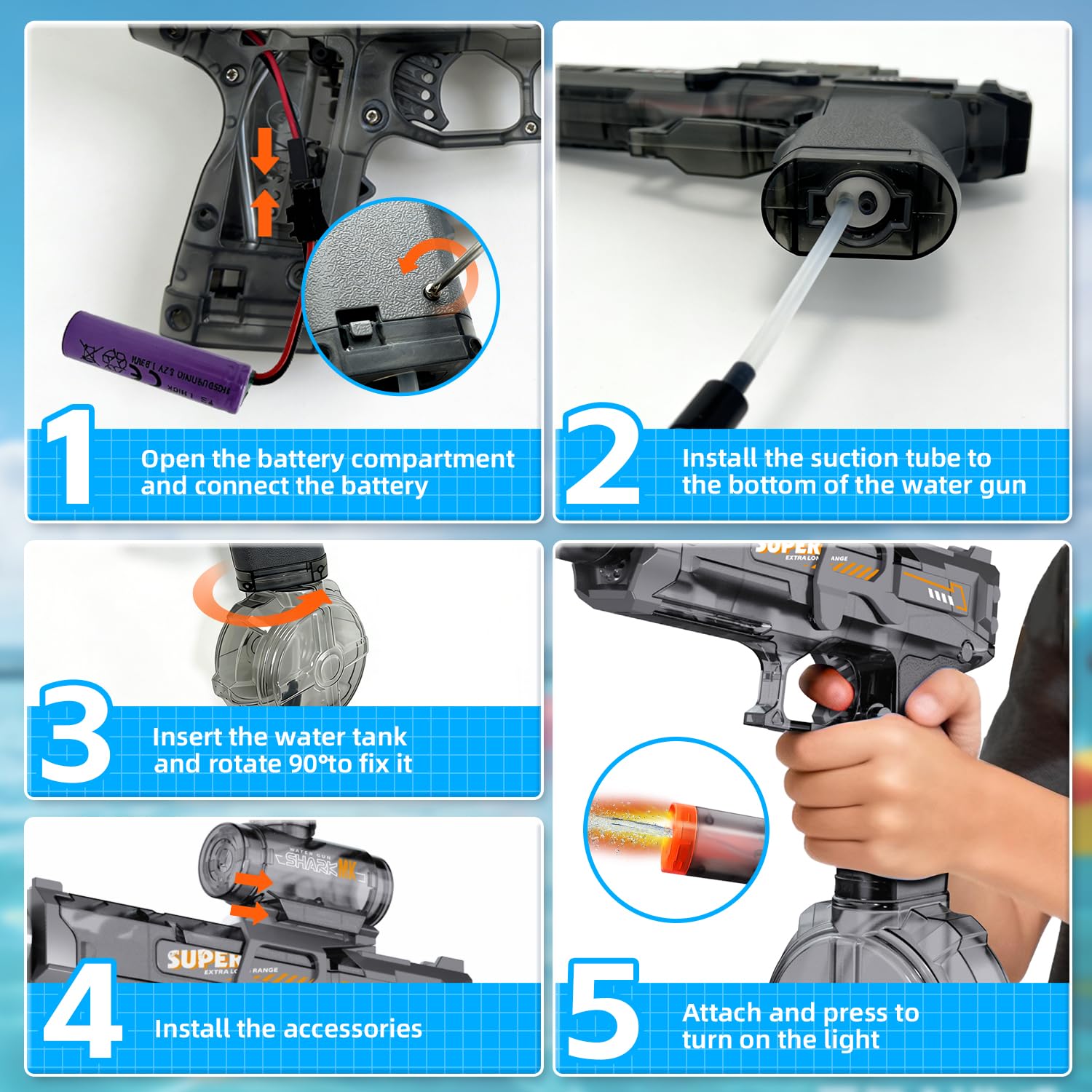 Elektryczny pistolet na wodę d – Water Gun Soaker recenzja i cena