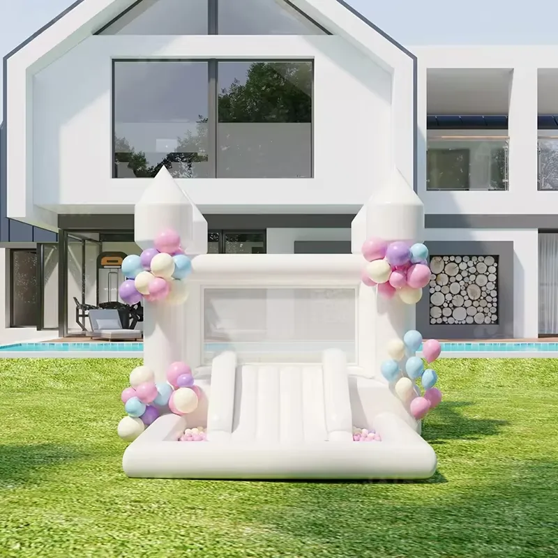 20264m Biały dmuchany zamek do – Kids Outdoor Inflatable Water Slide recenzja i cena