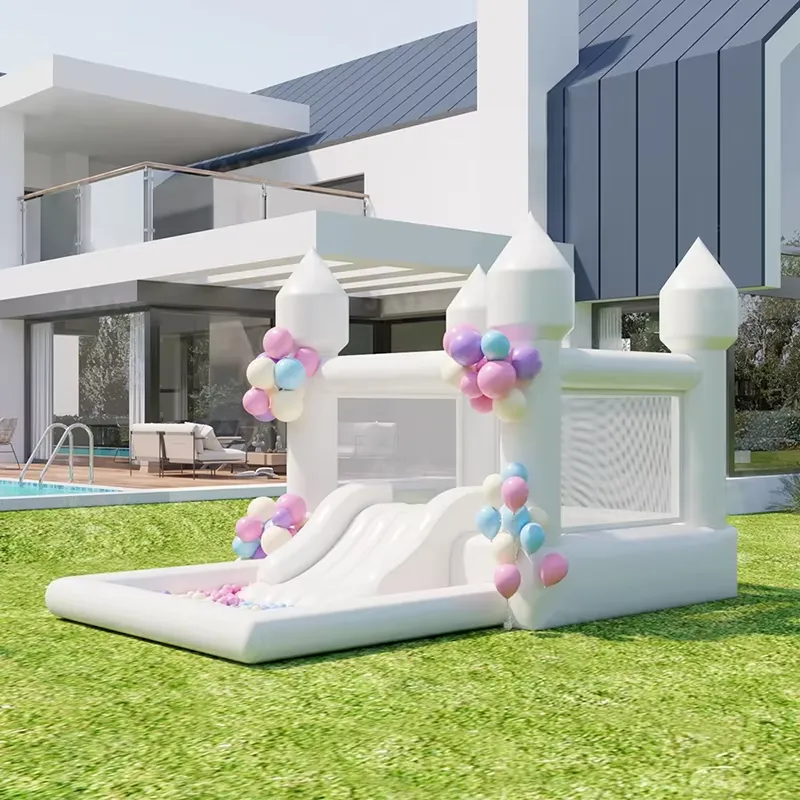 20264m Biały dmuchany zamek do – Kids Outdoor Inflatable Water Slide recenzja i cena